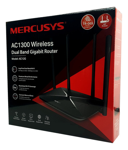 Router Mercusys Ac12g Gigabit Doble Banda Wifi  Ac1300   