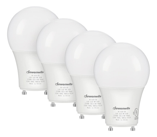 Bombillas Led Dewenwils Gu24, 9 W, 800 Lm, 2700 K, Regulable