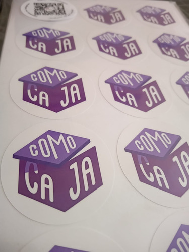 500 Stikers Autoadhesivos Con Tu Logo De 5cm