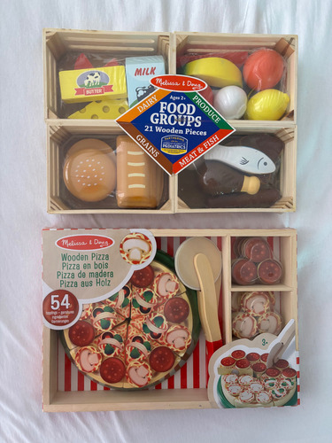 Melissa & Doug Lote Grupo De Comidas Y Pizza Sin Detalles (Usado)