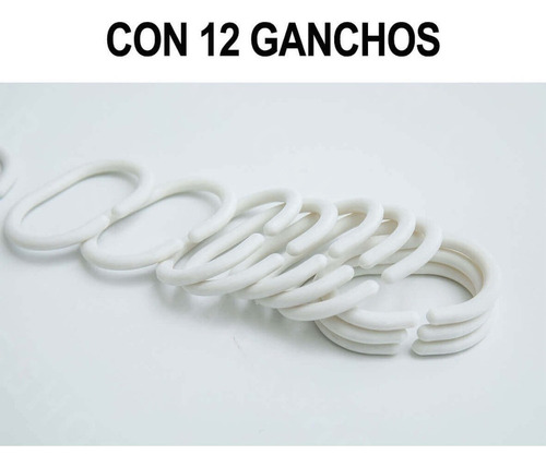 G Cortina Ducha Baño Tela Lavable Rustico Modernas