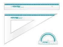 Comprar Set Geometria Plantec Junior 3 Piezas Regla+escuadra+transp