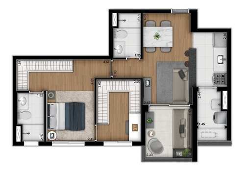 Imagem 19 de 24 de Garden Residencial Para Venda, Vila Monte Alegre, São Paulo - Gd7104. - Gd7104-inc