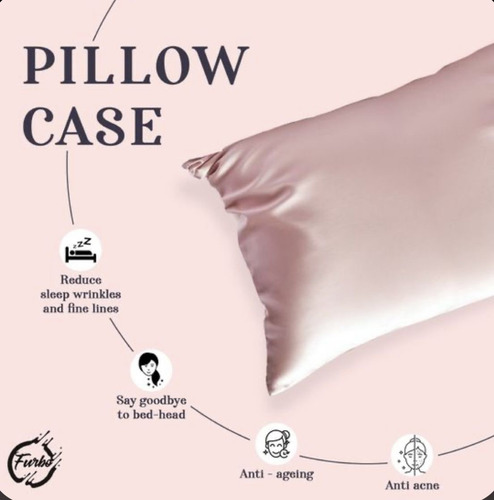 Set Funda Almohada De Seda Antifrizz Y Antiarrugas