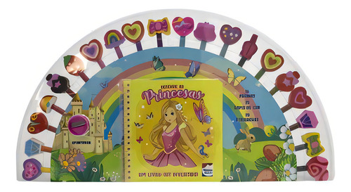 Um Livro-kit Divertido! Desenhe As Princesas, De Veghel Interstat. Editora Happy Books, Capa Mole, Edição 1ª Edição Em Português, 2022