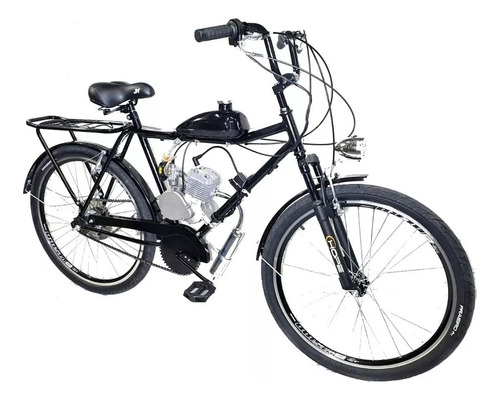 Bicicleta Motorizada Drx 2t Aro 26 Barra 80cc + Farol