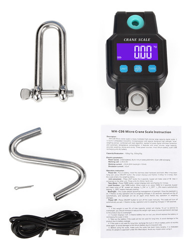 Báscula Digital Colgante De 600 Libras, 300 Kg/600 Libras, P