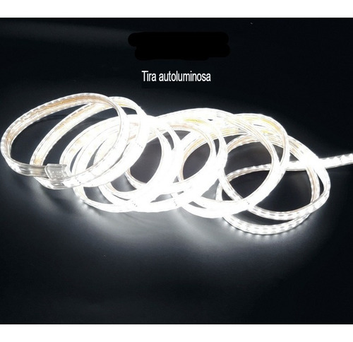 Tira Luz Led Impermeable 2835 Tres Fila Enchufe 110v 5metros