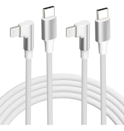 Cable Usb C A Lightning, Paquete De 2 Cables De 6 Pies Con C