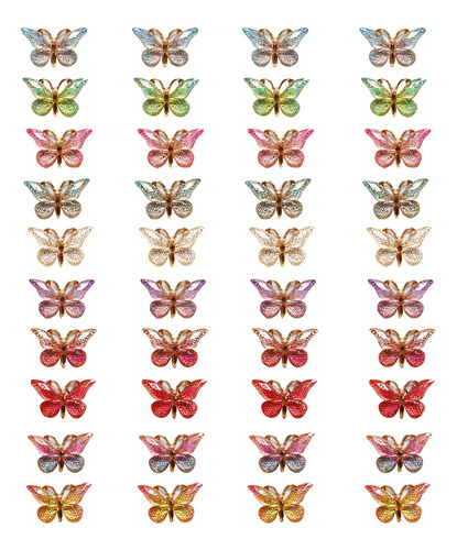 Coloridos Colgantes De Mariposas Esmaltadas Para Manualidade