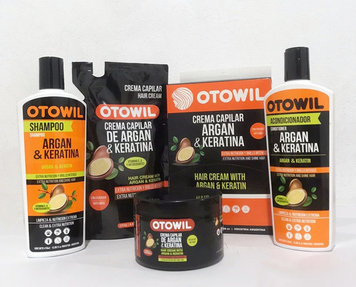 Imagen 6 de 7 de Acondicionador Argan & Keratina De Otowil X410ml