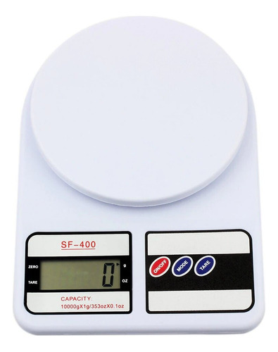 Balanza Electronica Comercial De Cocina Sf-400 Maximo 10kg Blanco