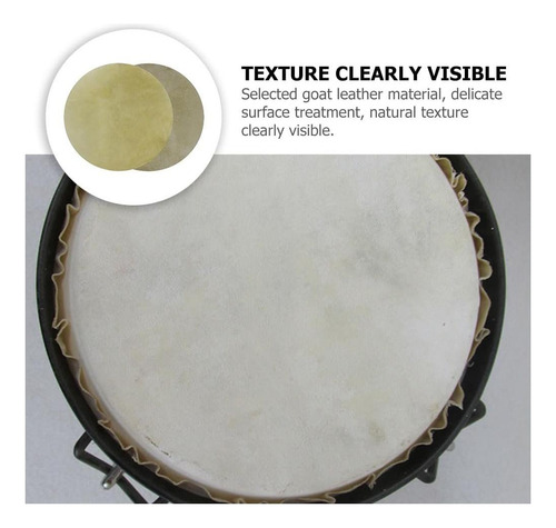 2pcs Tambor Africano, Cubiertas De Tambor De Cuero De Cabra