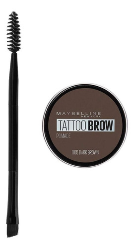 Pomada Para Cejas Maybelline Brow Tattoo 24hrs Impermeable Color 05 Dark Brown