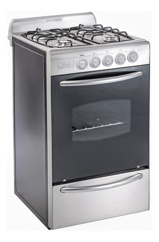 Cocina Domec Apolo Cxav Acero Inoxidable 50cm Multigas 58l