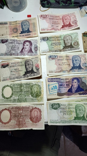 Lote De Billetes Antiguos, Peso Y Astrales