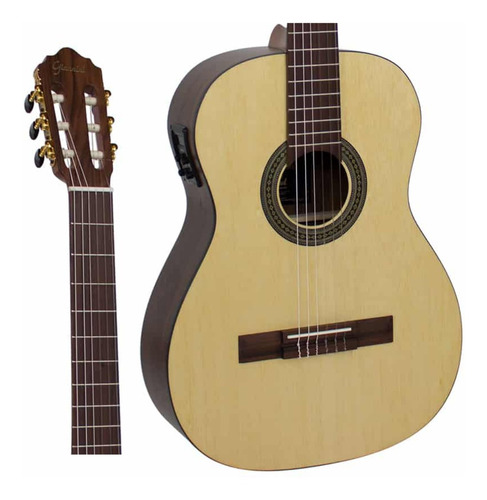 Violão Nylon Elétrico Giannini Brasil Nw1 Imbuia Eq Ns Imbu