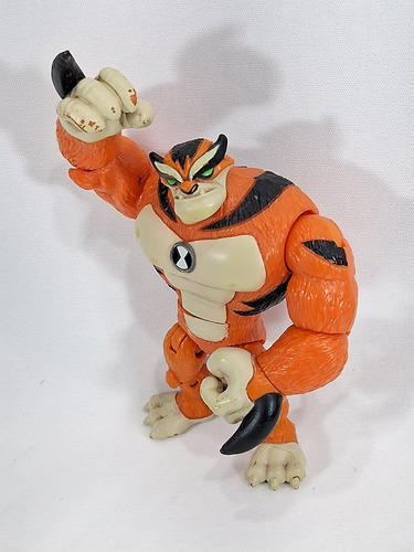 Boneco Ben 10 Rath Tigre Playmates Cartoon Network Cn 12 Cm (Usado)