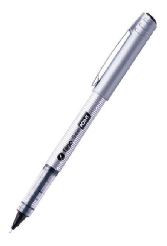 Roller Super Point Bolígrafo Tinta Filgo 0.5 Mm X Unidad Color de la tinta Negro Color del exterior Gris