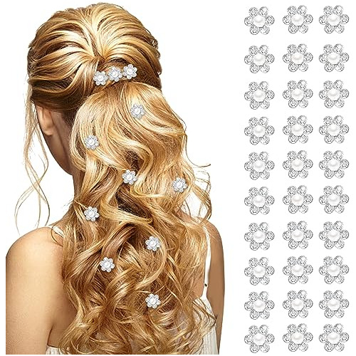 12pcs Mini Clips De Pelo De La Flor Para Las Mujeres, 2nnfz