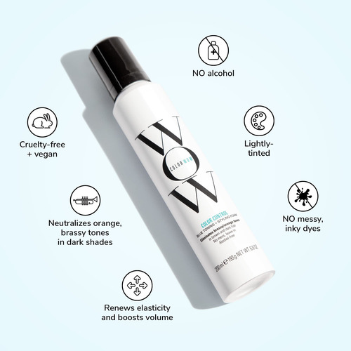 Foam Toning Color Wow Color Control Para Cabello Castaño