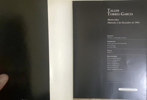 Taller Torres García, Catalogo Subasta Castells 2002, B3 Ej2 (Usado)