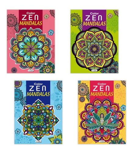 Libros Para Colorear Zen Mandalas Antiestres 