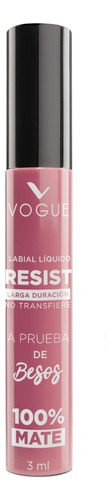 Labial Líquido Vogue Resist Mate Color Encantadora 3Ml