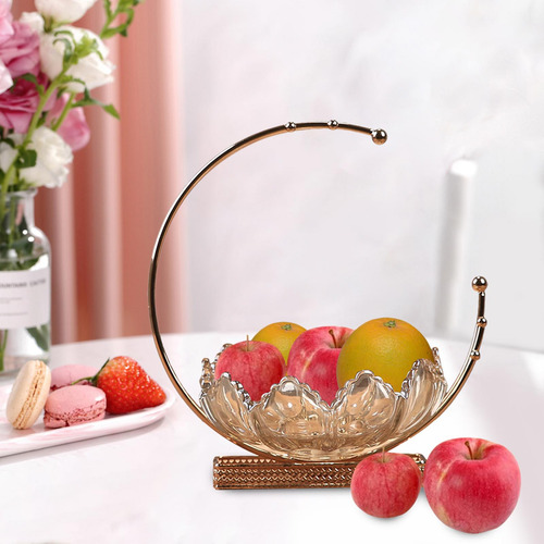 Tazón De Fuente De Frutas Decorativo De Vidrio, Centros De