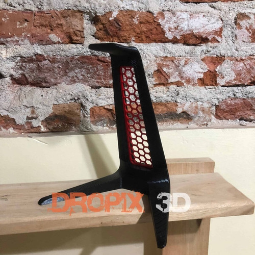 Imagen 3 de 9 de Soporte Auriculares Tripode Escritorio Panel Abeja