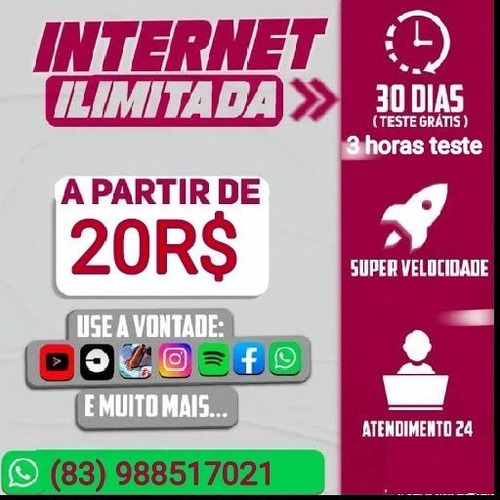 Imagem 2 de 4 de Internet Móvel Ilimitada