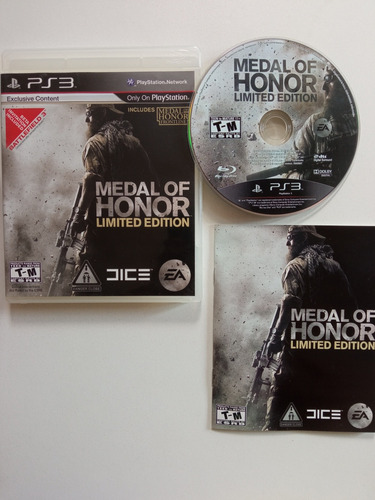 Jogo Medal Of Honor Limited Edition Ps3 Original Mídia Físic (Usado)