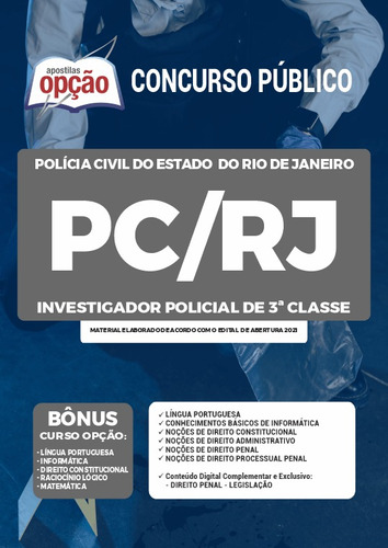 Apostila Investigador De Polícia Civil Rio De Janeiro Pc Rj