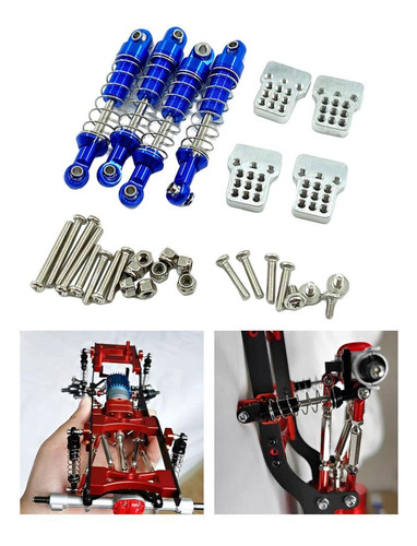 Amortiguador De Amortiguador De Metal 4x Y Soporte De Azul