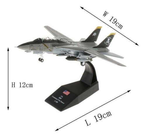 Yi Gift New 1: 100 F-14 Tomcat Fighter Bomber Planes 3d
