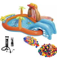 Comprar Pileta Pelotero Centro Juegos Con Tobogan + Pelotas + Inflad