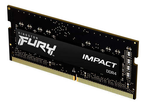 Memoria RAM Fury Impact DDR4 gamer color negro 8GB 1 Kingston KF432S20IB/8