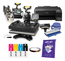 Comprar Combo Sublimación 10 En 1  + Impresora  + Tinta + Papel 