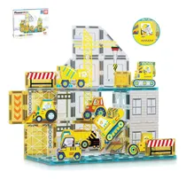 Comprar Set Bloques Magnéticos 45 Pzas Inc. 8 Vehículos Construcción