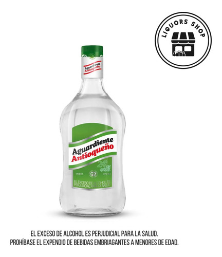 Garrafa De Aguardienteverde1750