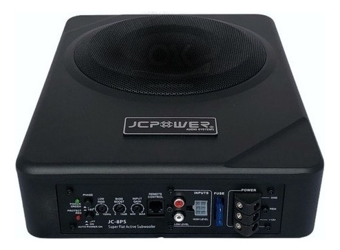 Subwoofer Amplificado Jc Power Jc-10ps 10 Ventilado 500w Max Negro