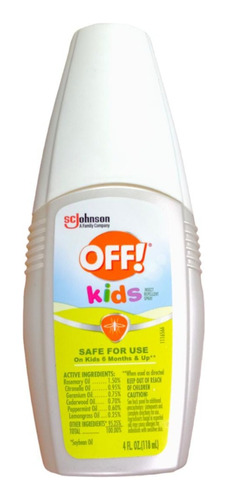 Off! Kids Repelente Contra Insectos Spray 4 Oz.