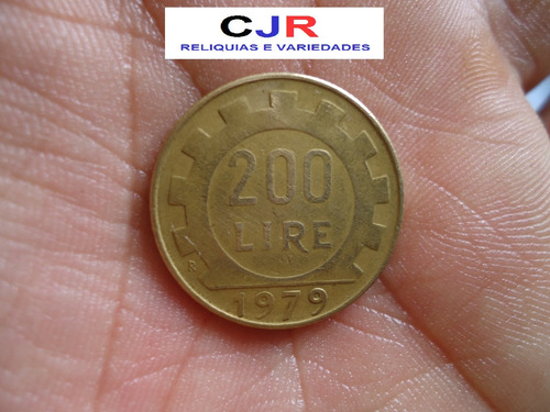 Moeda 200 Lire - 1979 - Italia - Soberba - Original (Usado)