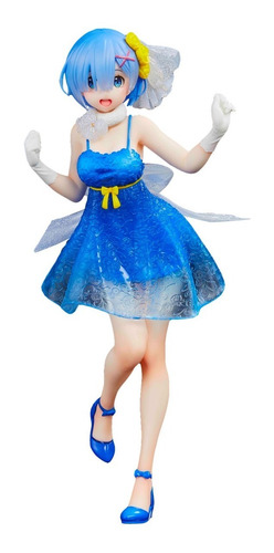 Taito Precious Re: Zero Rem Blue Clear Dress Figura Original