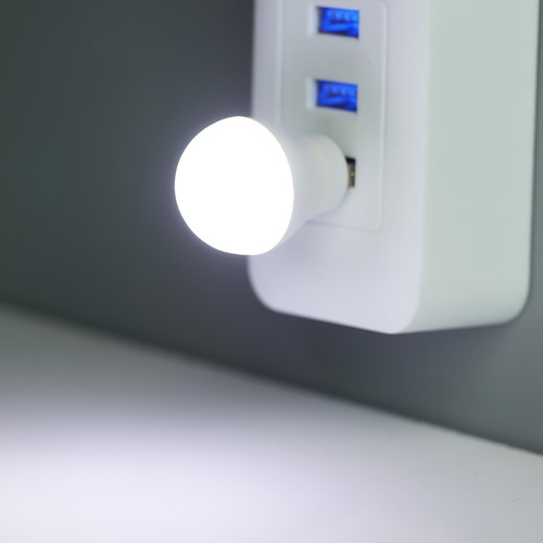 8×luz Nocturna Mini Usb Bombilla Portátil En Forma Mini
