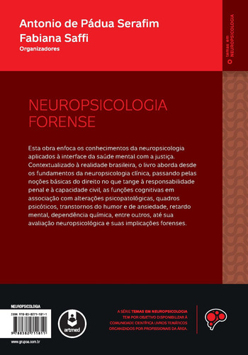 Neuropsicologia Forense, de Serafim, Antonio de Pádua. Editorial Artmed Editora Ltda., capa mole em português, 2014