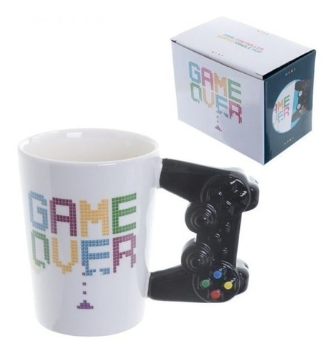 Imagen 3 de 5 de Taza Tazon Gamer De Ceramica Game Over Control Ps / Lhua