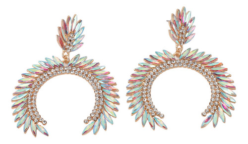 Pendientes Semicírculos Con Forma De Flor Marquesa En Forma