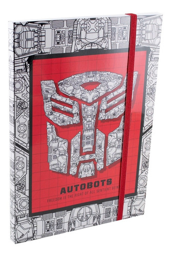Imagen 1 de 4 de Cuaderno Geek - Transformers - Autobots - Original
