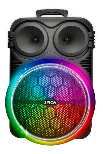 Parlante Spica Sp-4412 Bluetooth Portatil 12 Pulgada Led Rgb